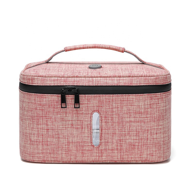 USB Rechargeable UV Light Sanitizer Travel Cosmetic Bags 26*19*15cm